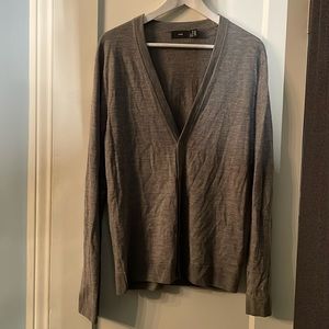 H&M Gray Fine Merino Wool Men’s Cardigan…Premium Selection